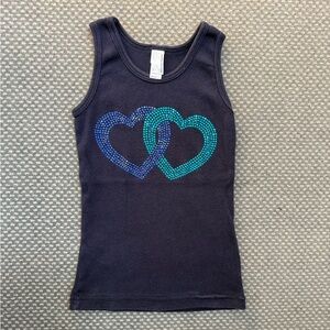 American Apparel Heart Design Tank Top